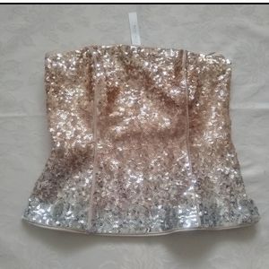 New 🎀 Gold ombre sequins top bustier corset